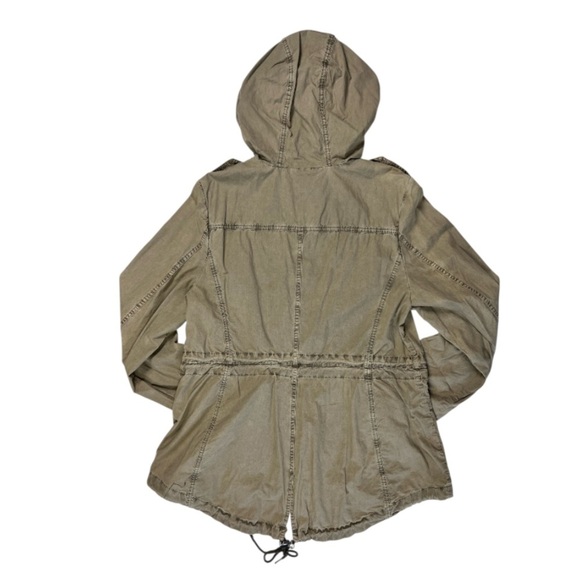 NWT Levi’s Khaki Green Utility Hooded Jacket Size L - Picture 11 of 13